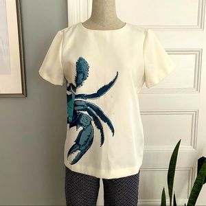 JCrew crab top